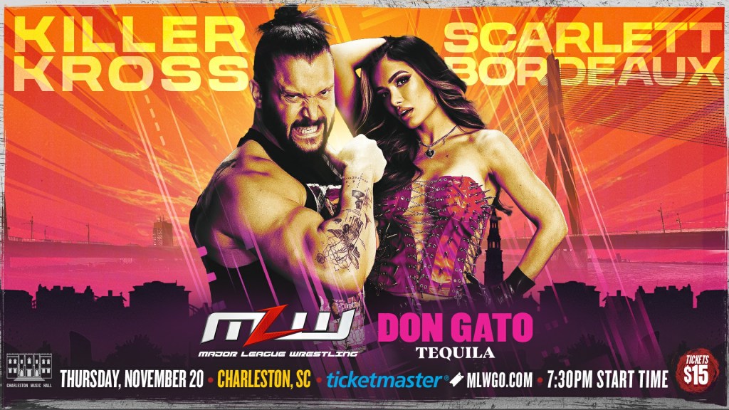 Killer Kross y Scarlett regresan a MLW el 20 de noviembre en Charleston,&nbsp;SC
